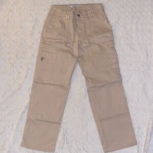 Kensie SZ 4/27 Cargo Pants in Light Tan with 6 Pockets NWOT